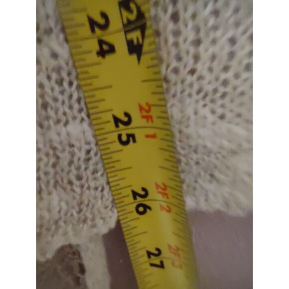 Eileen Fisher Cardigan Lacey Open Knit Lightweight Size PP Linen Blend - Picture 7 of 9